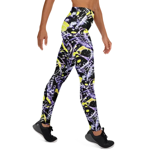 Night Circuit on a Yoga Leggings