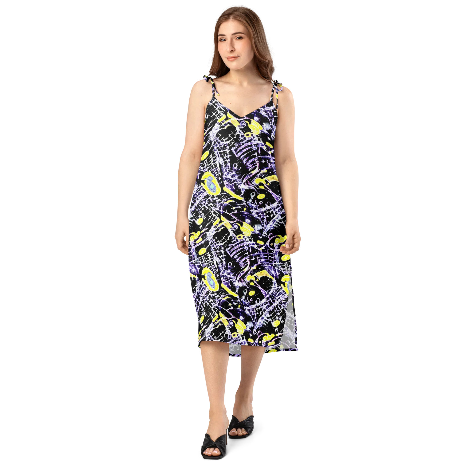 Night Circuit on Slip Dress — Front