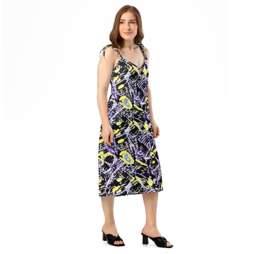 Night Circuit on a Slip Dress