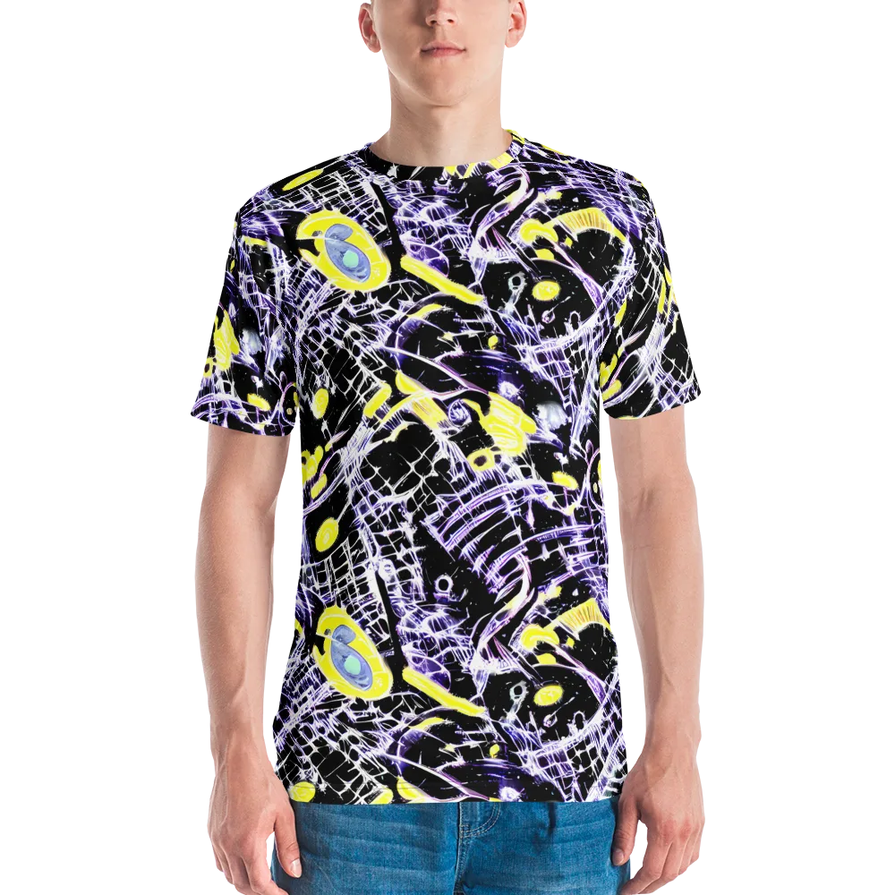 Night Circuit on Men's Crew Neck T-Shirt — Front