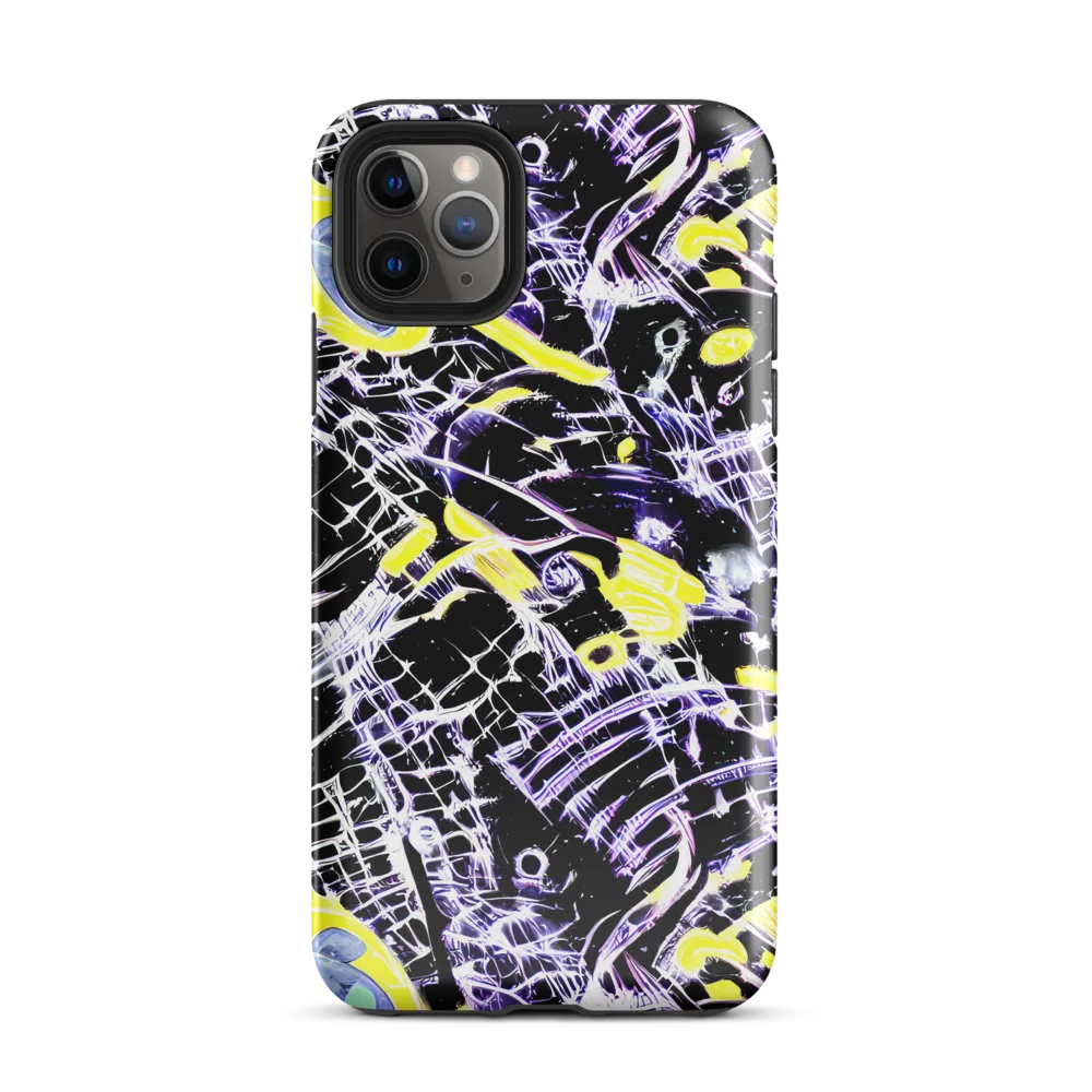 Night Circuit on Tough Case for iPhone® — Front