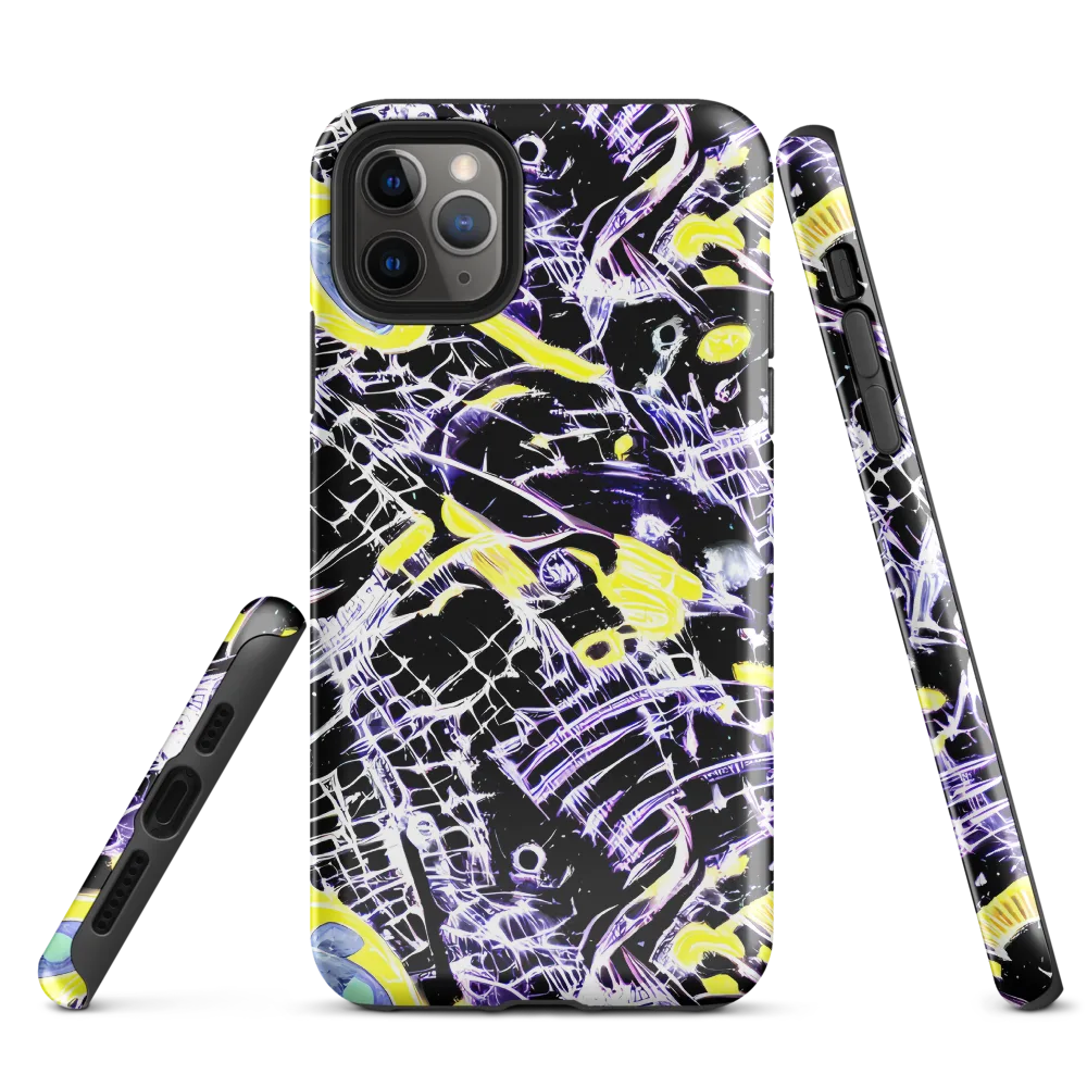 Night Circuit on Tough Case for iPhone® — Front