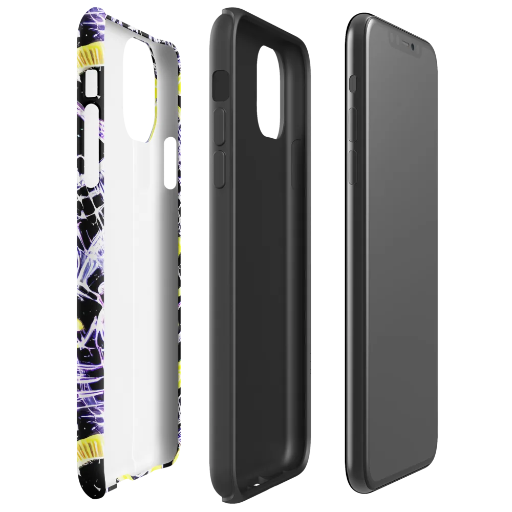 Night Circuit on Tough Case for iPhone® — Right