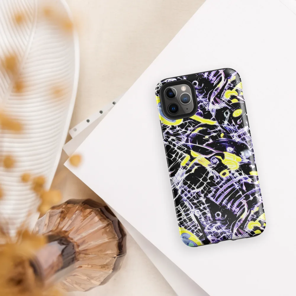Night Circuit on Tough Case for iPhone® — Front