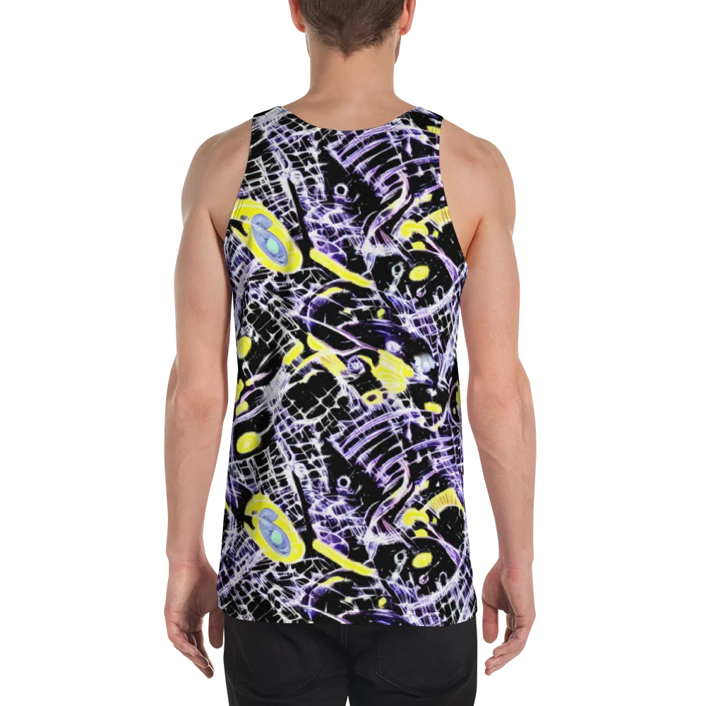 Night Circuit on Men's Tank Top — Back