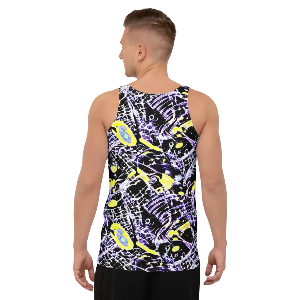 Night Circuit on Men's Tank Top — Back