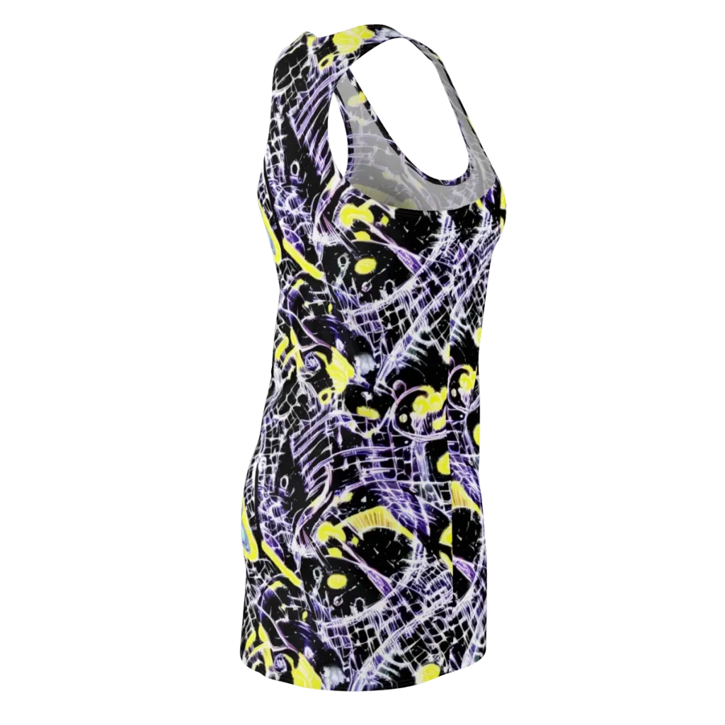 Night Circuit on Racerback Dress — Back Side