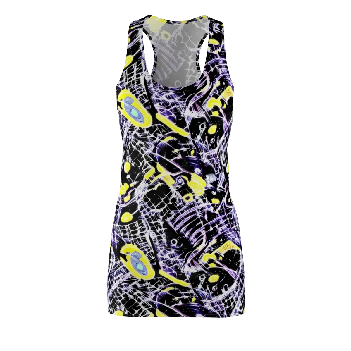 Night Circuit on Racerback Dress — Front