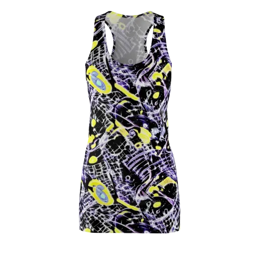 Night Circuit on a Racerback Dress