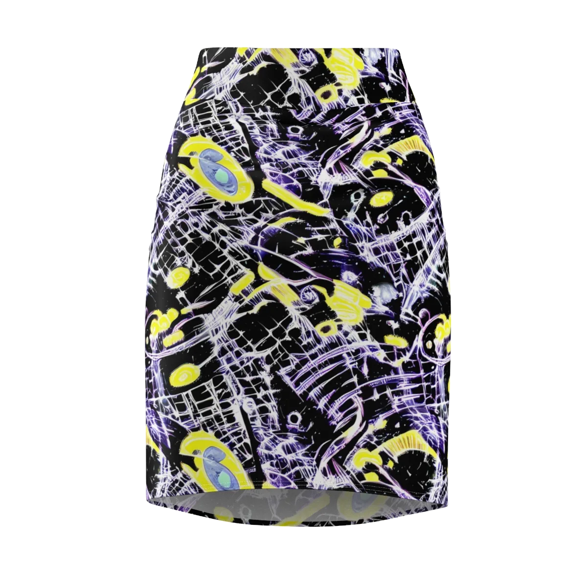 Night Circuit on Pencil Skirt — Front