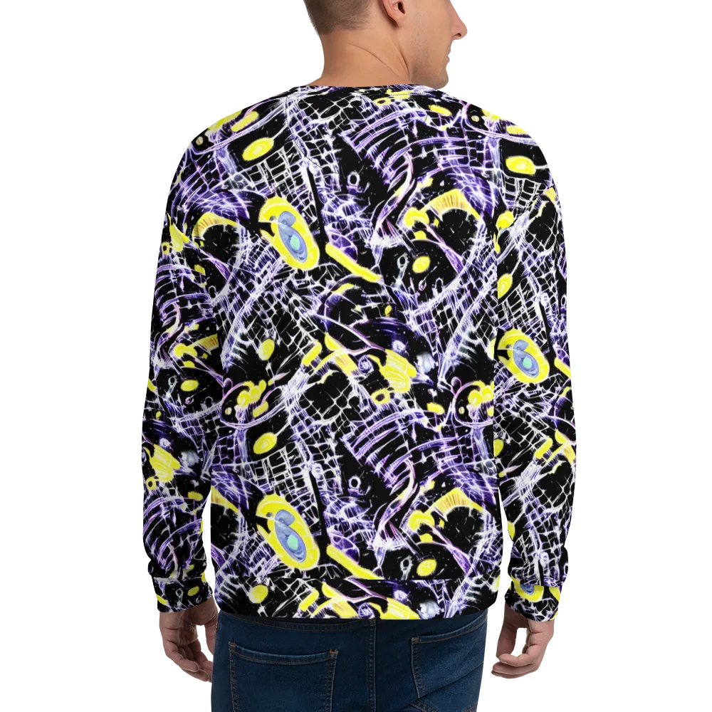 Night Circuit on Sweatshirt — Back