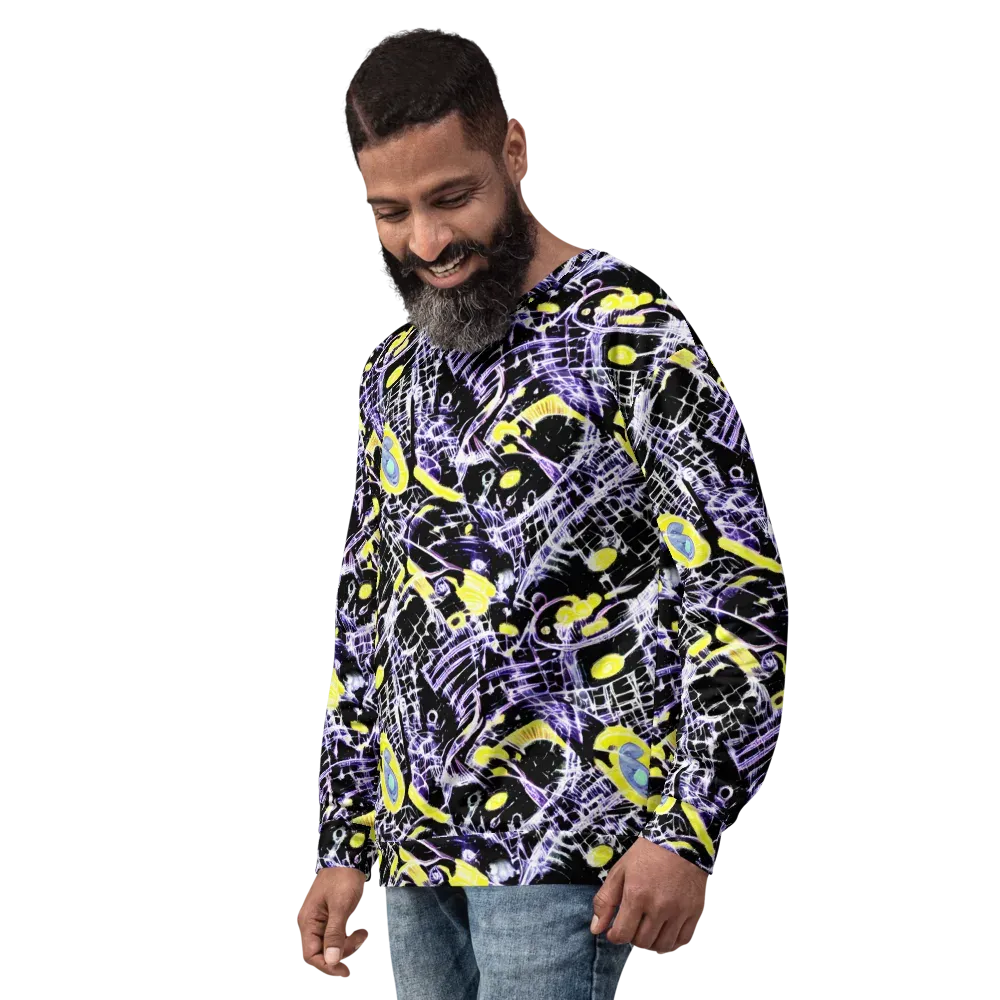 Night Circuit on Sweatshirt — Left Front