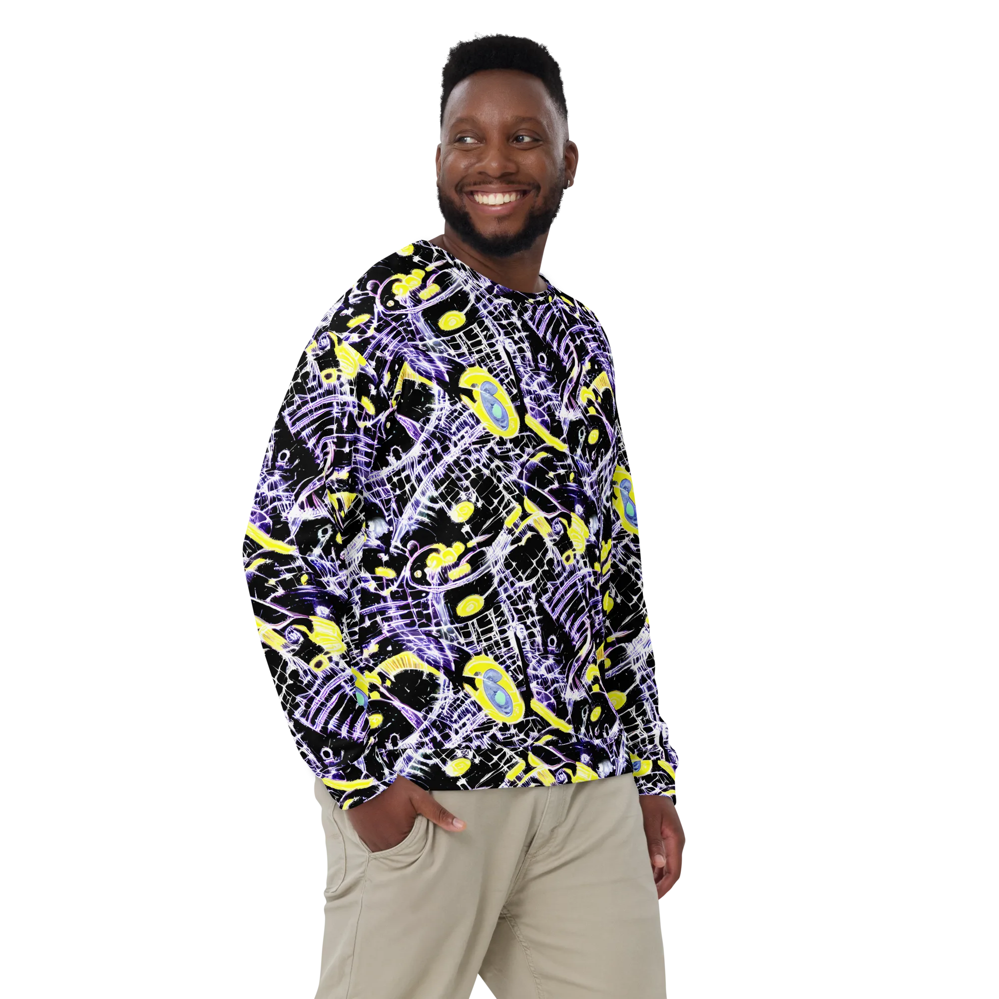 Night Circuit on Sweatshirt — Front