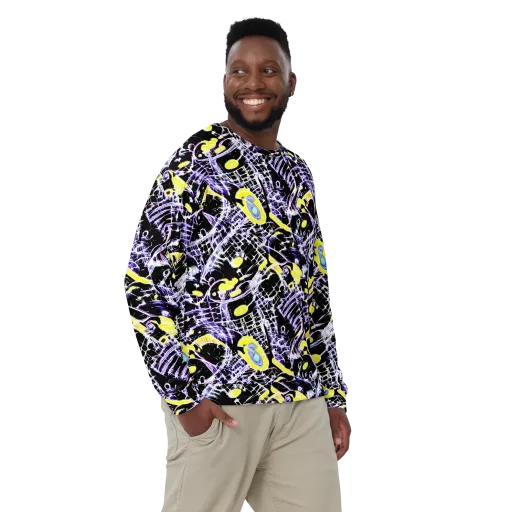 Night Circuit on a Sweatshirt