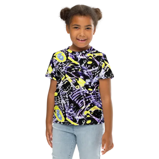 Night Circuit on a Kids Crew Neck T-Shirt