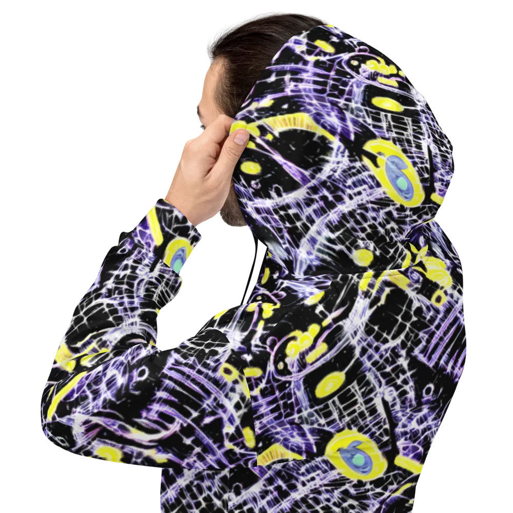 Night Circuit on Hoodie — Back