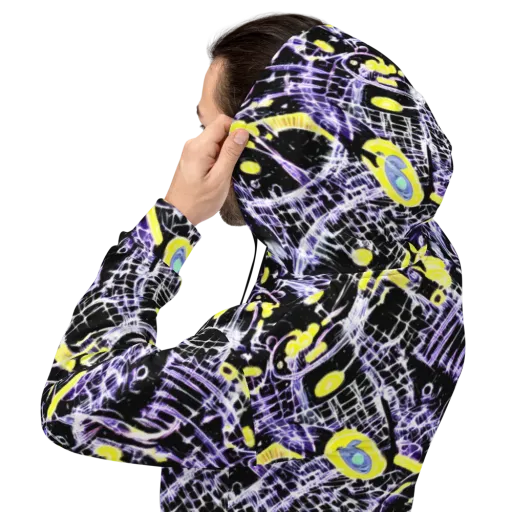 Night Circuit on a Hoodie