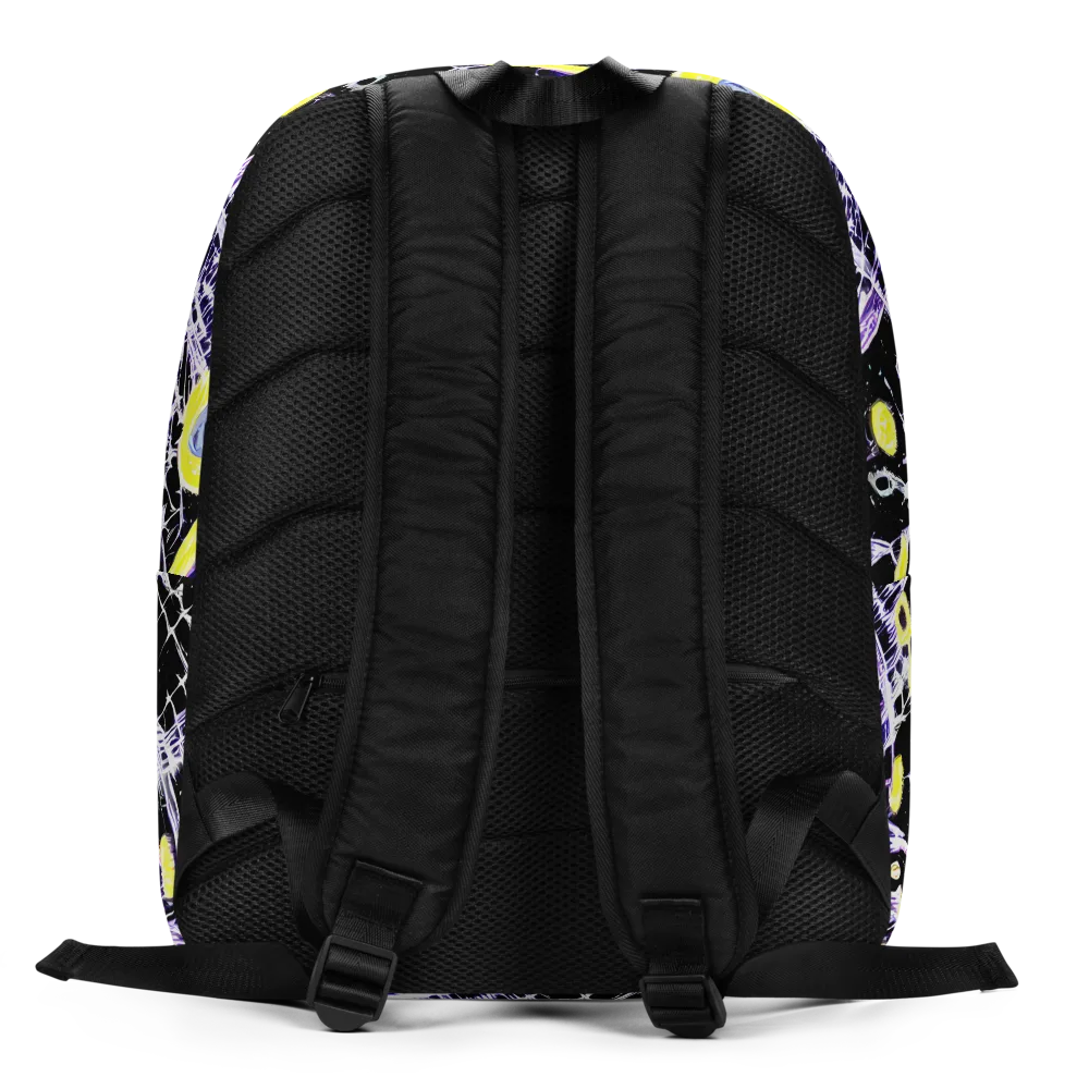 Night Circuit on Minimalist Backpack — Back