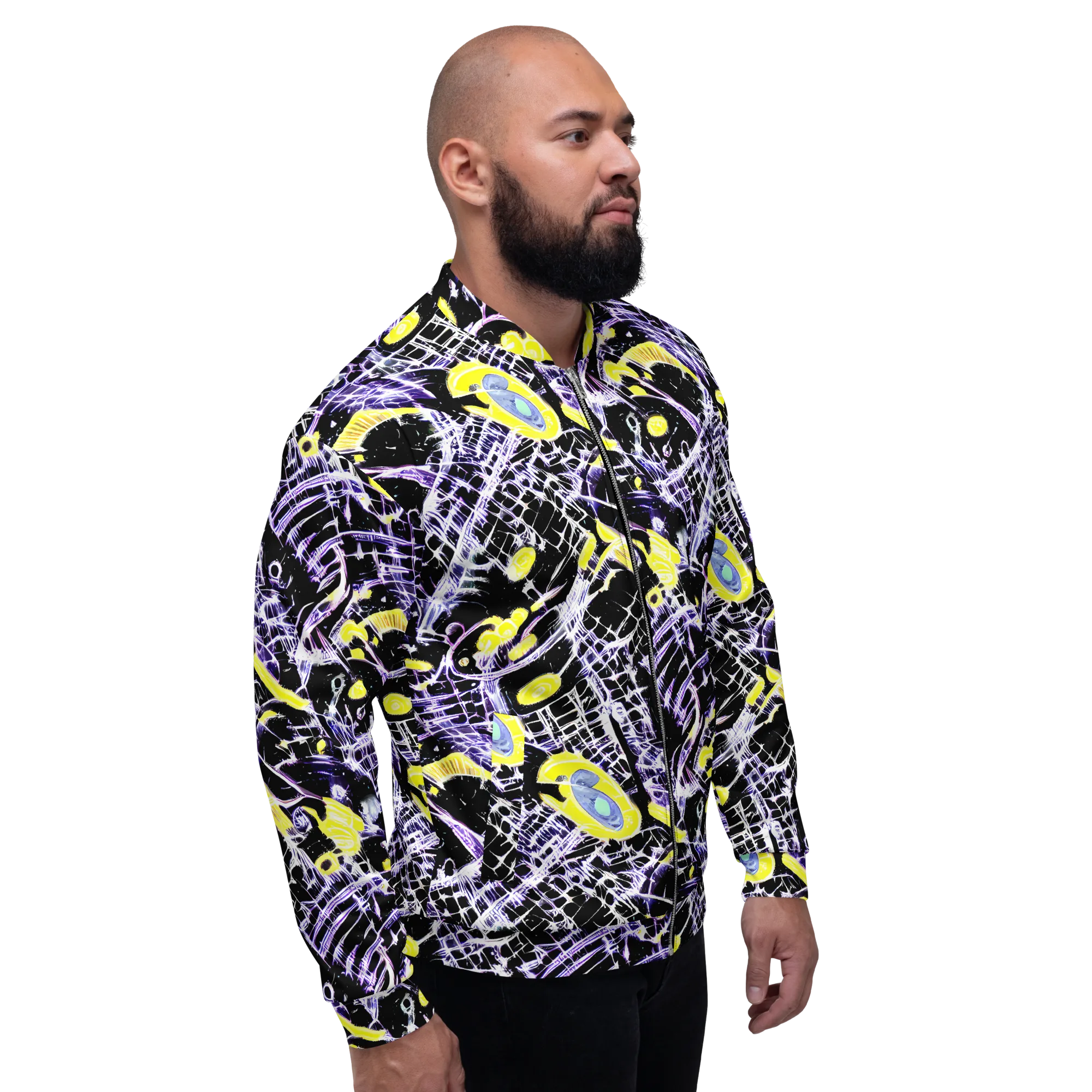 Night Circuit on Bomber Jacket — Right