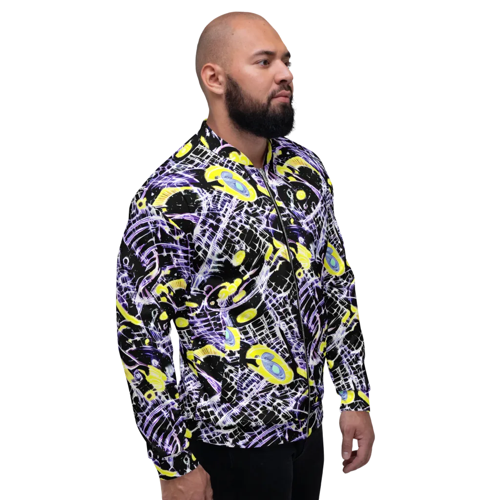 Night Circuit on Bomber Jacket — Right