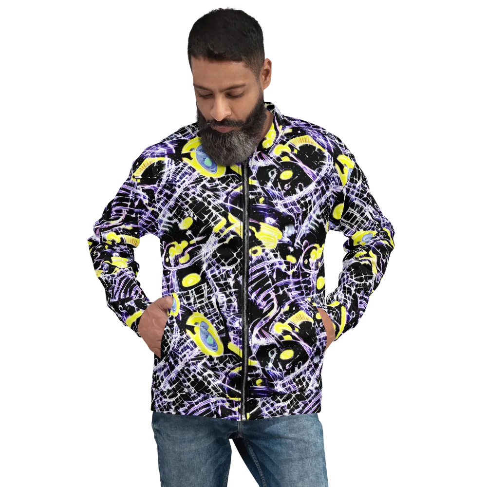 Night Circuit on Bomber Jacket — Front