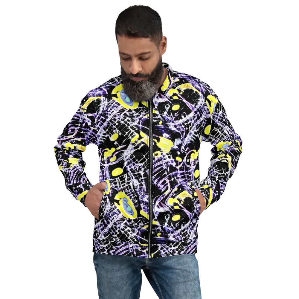 Night Circuit on Bomber Jacket — Front