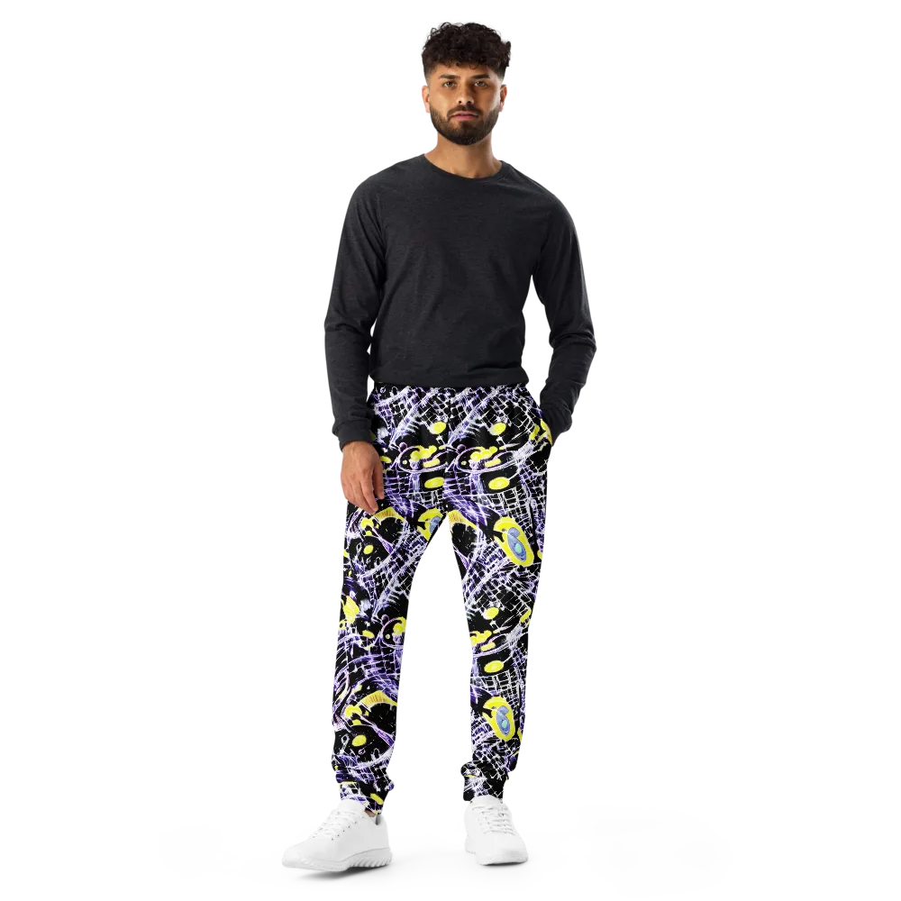 Night Circuit on Men's Joggers — Front