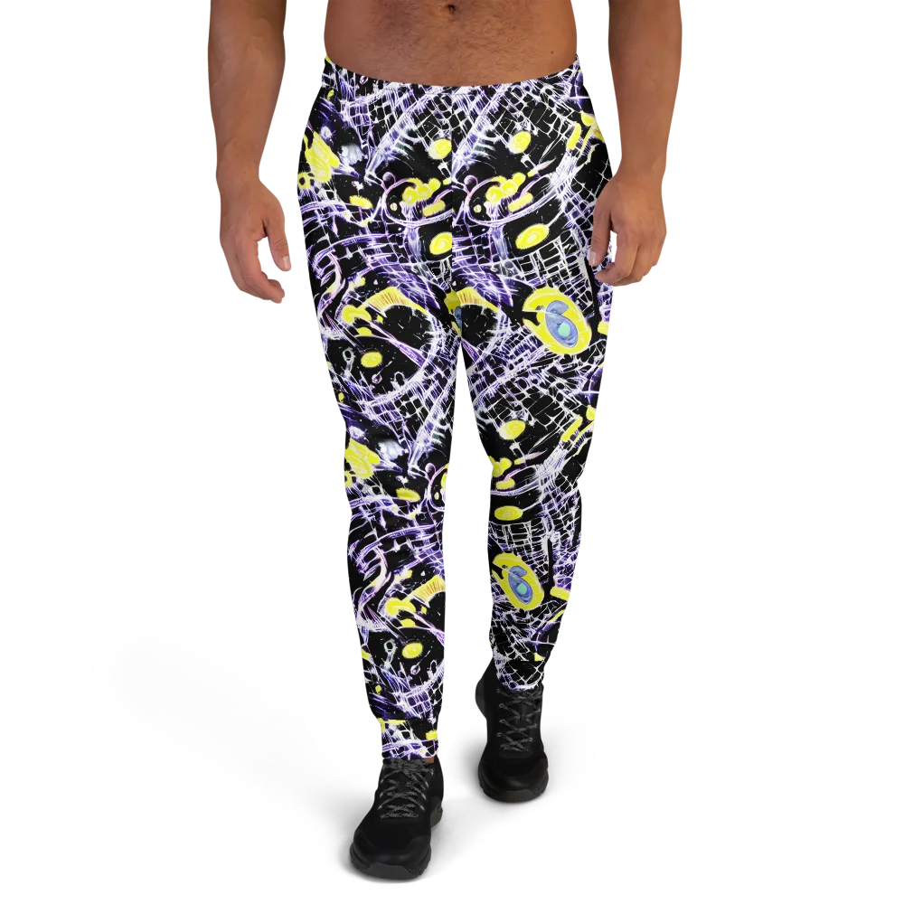 Night Circuit on Men's Joggers — Front