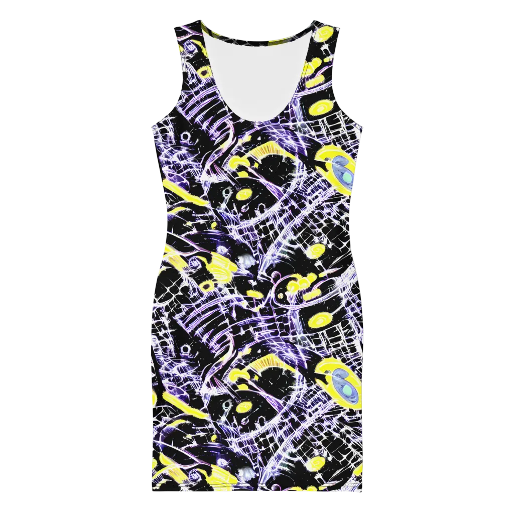 Night Circuit on Bodycon Dress — Front