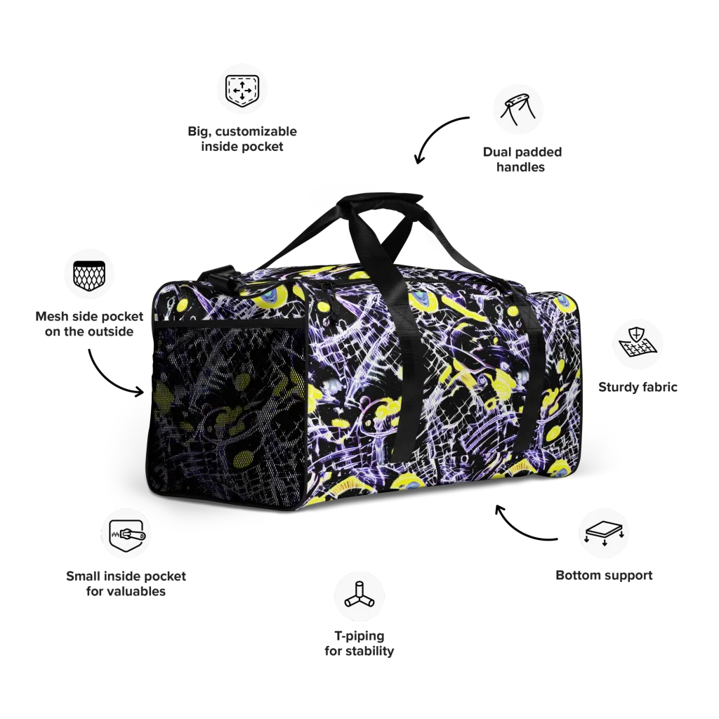 Night Circuit on Duffle Bag — Right Front
