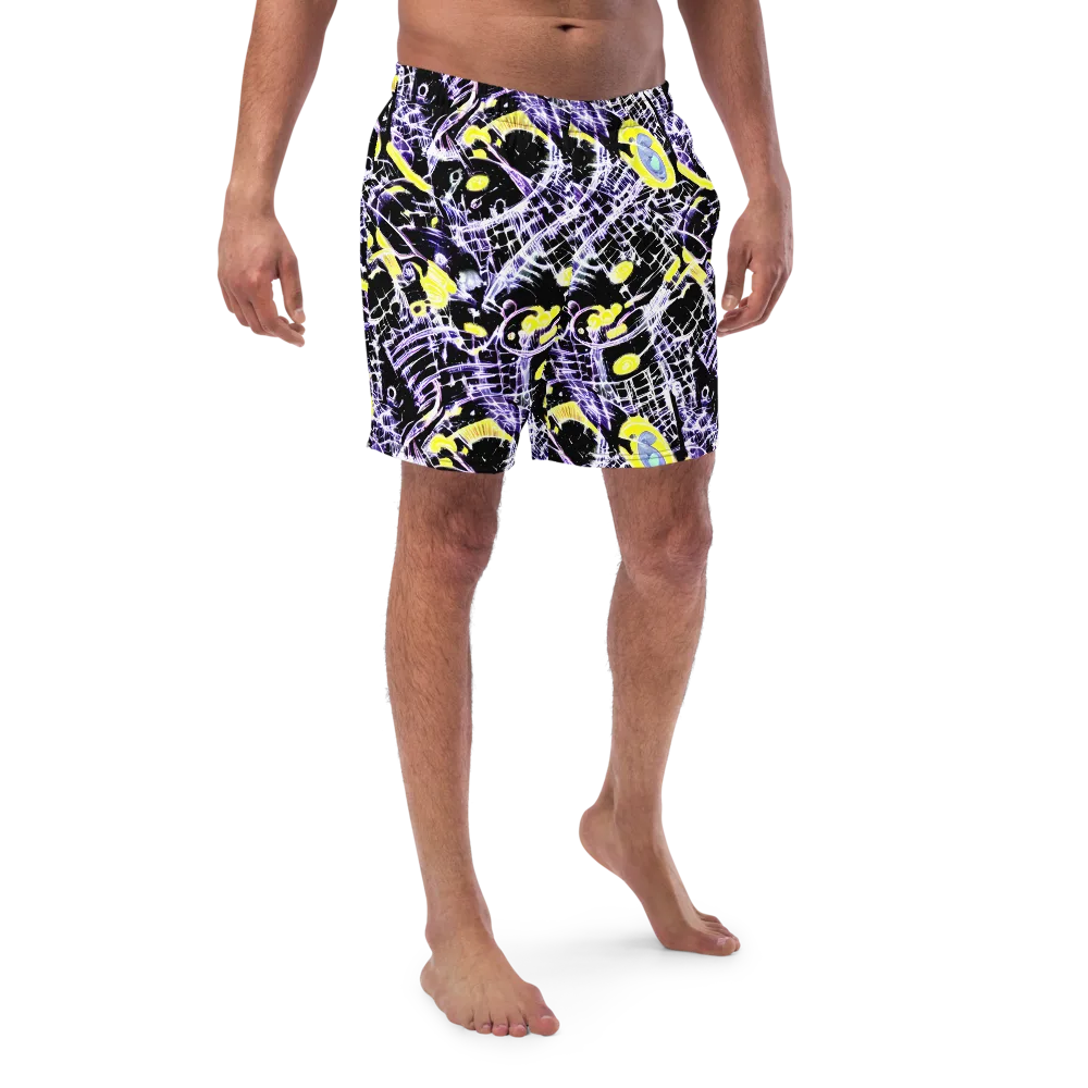 Night Circuit on Swim Trunks — Front