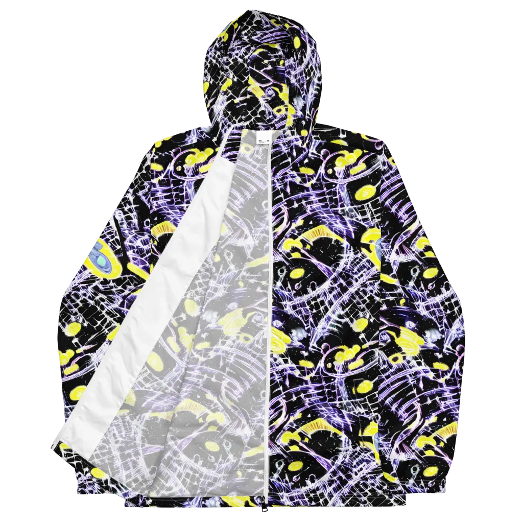Night Circuit on Men's Windbreaker — Front