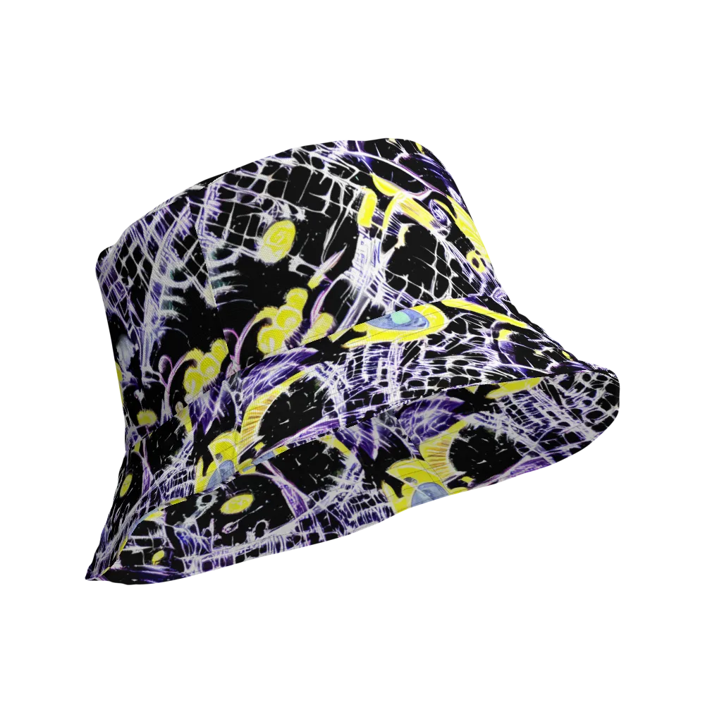Night Circuit on Reversible Bucket Hat — Product details Outside
