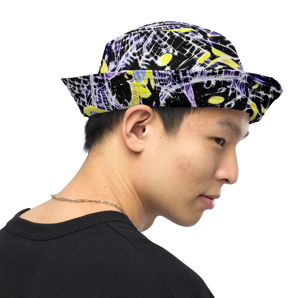 Night Circuit on Reversible Bucket Hat — Right Outside