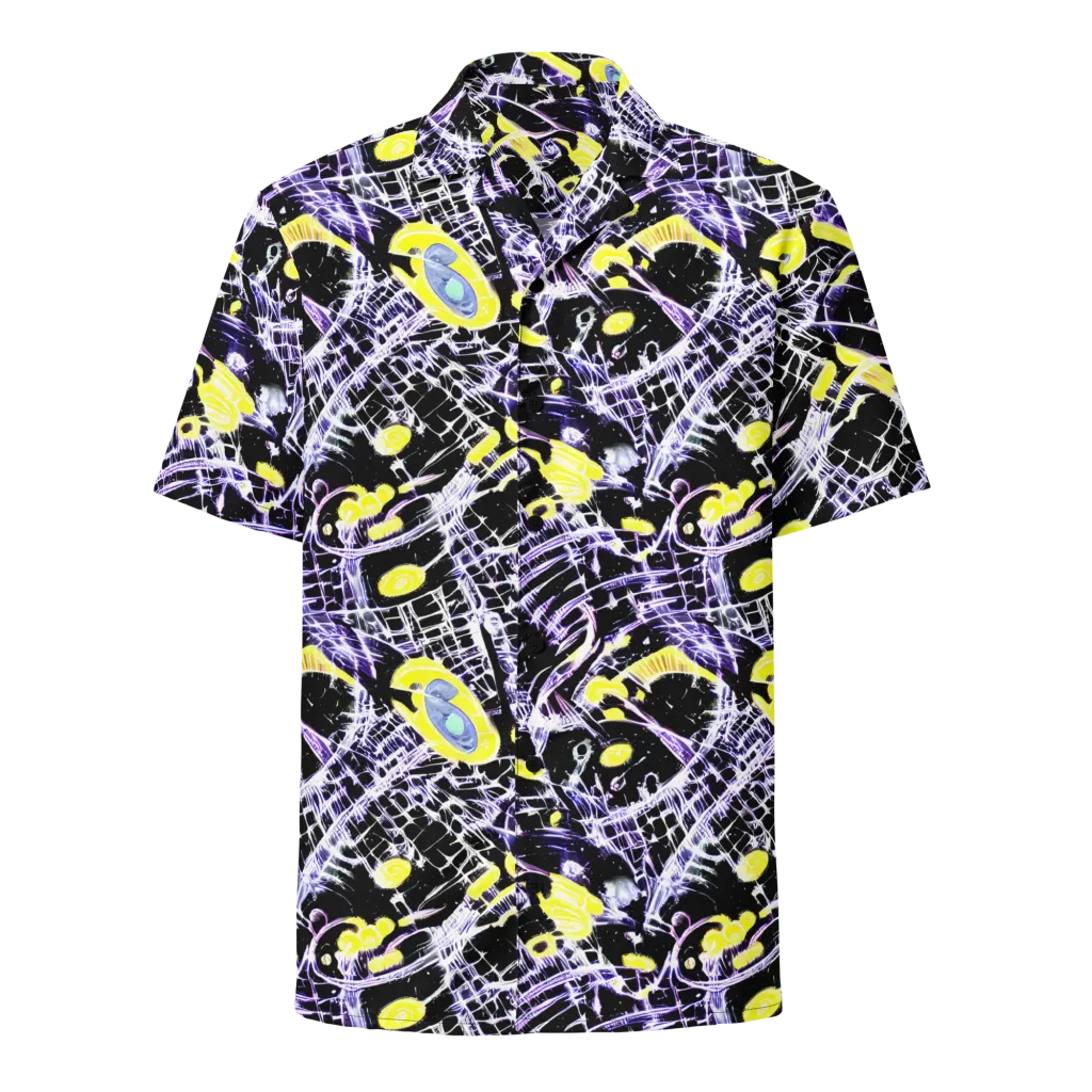 Night Circuit on Button Shirt — Front