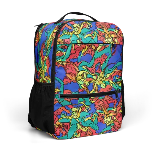 Vivid Bloomstorm on a Utility Backpack