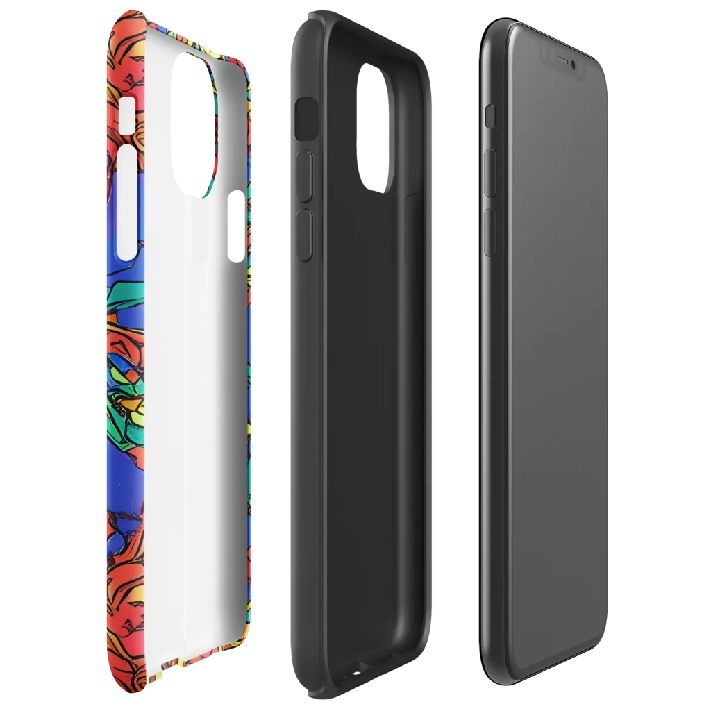 Vivid Bloomstorm on Tough Case for iPhone® — Right