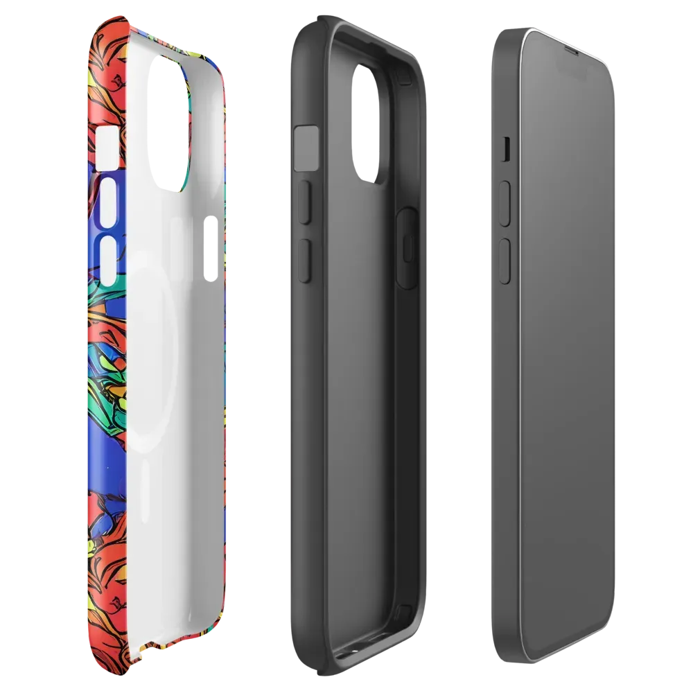 Vivid Bloomstorm on MagSafe Tough Case for iPhone® — Front