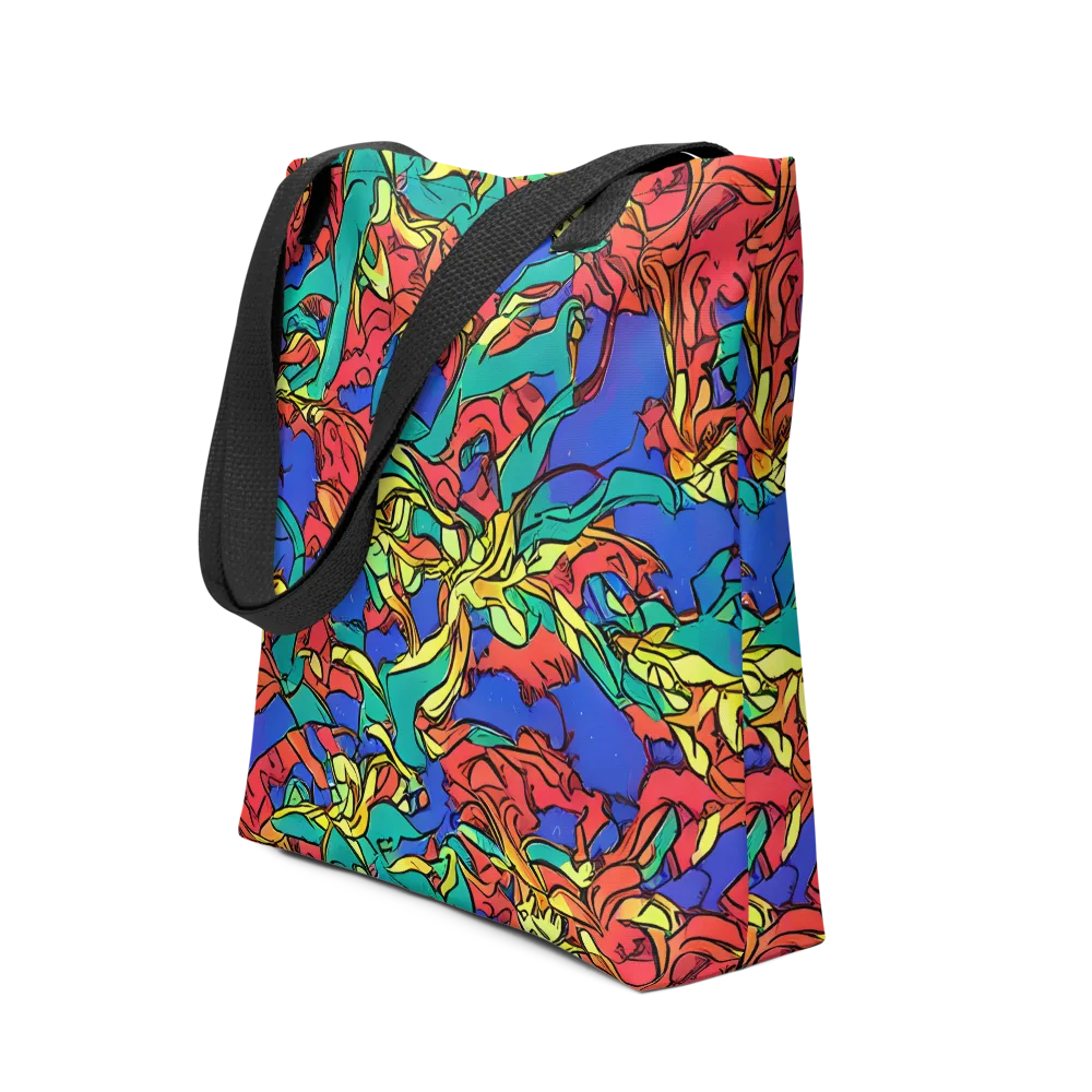 Vivid Bloomstorm on Tote Bag — Front