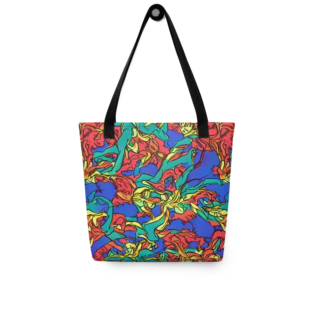 Vivid Bloomstorm on Tote Bag — Front