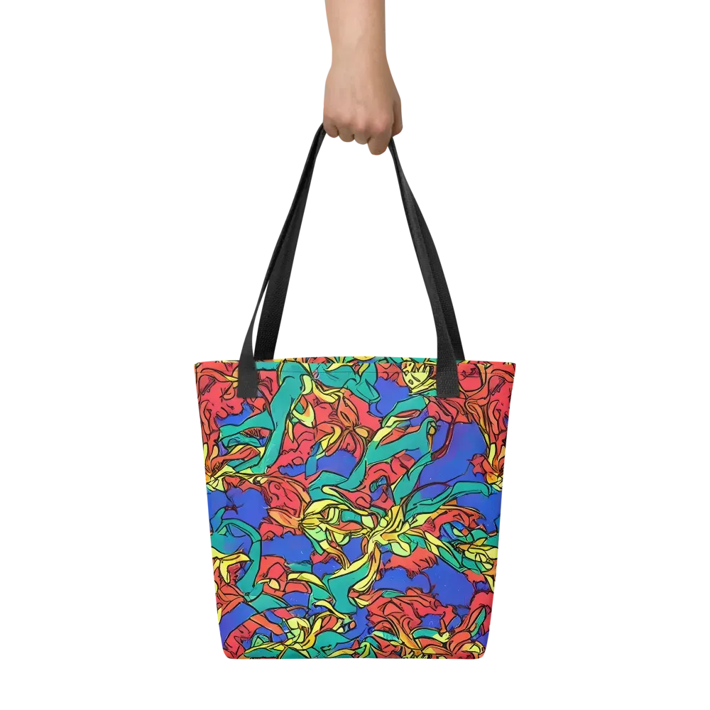 Vivid Bloomstorm on Tote Bag — Front