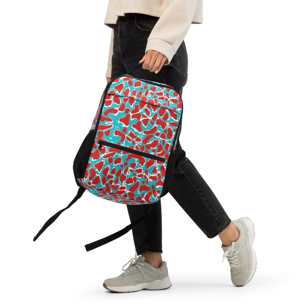 Turquoise Rapture on Utility Backpack — Front