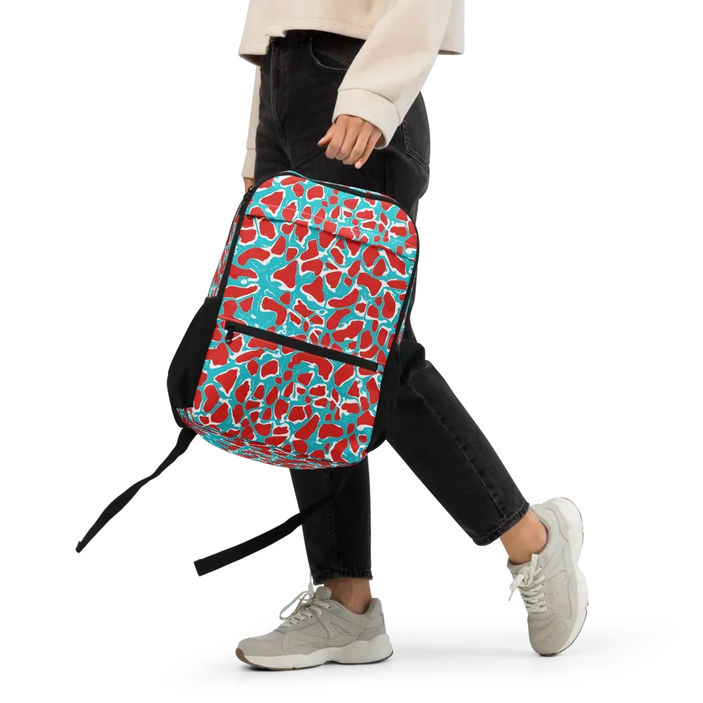 Turquoise Rapture on Utility Backpack — Front