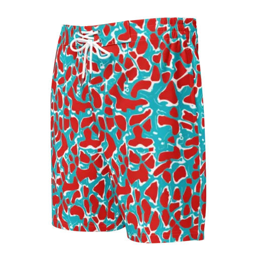 Turquoise Rapture on a Men's Board Shorts