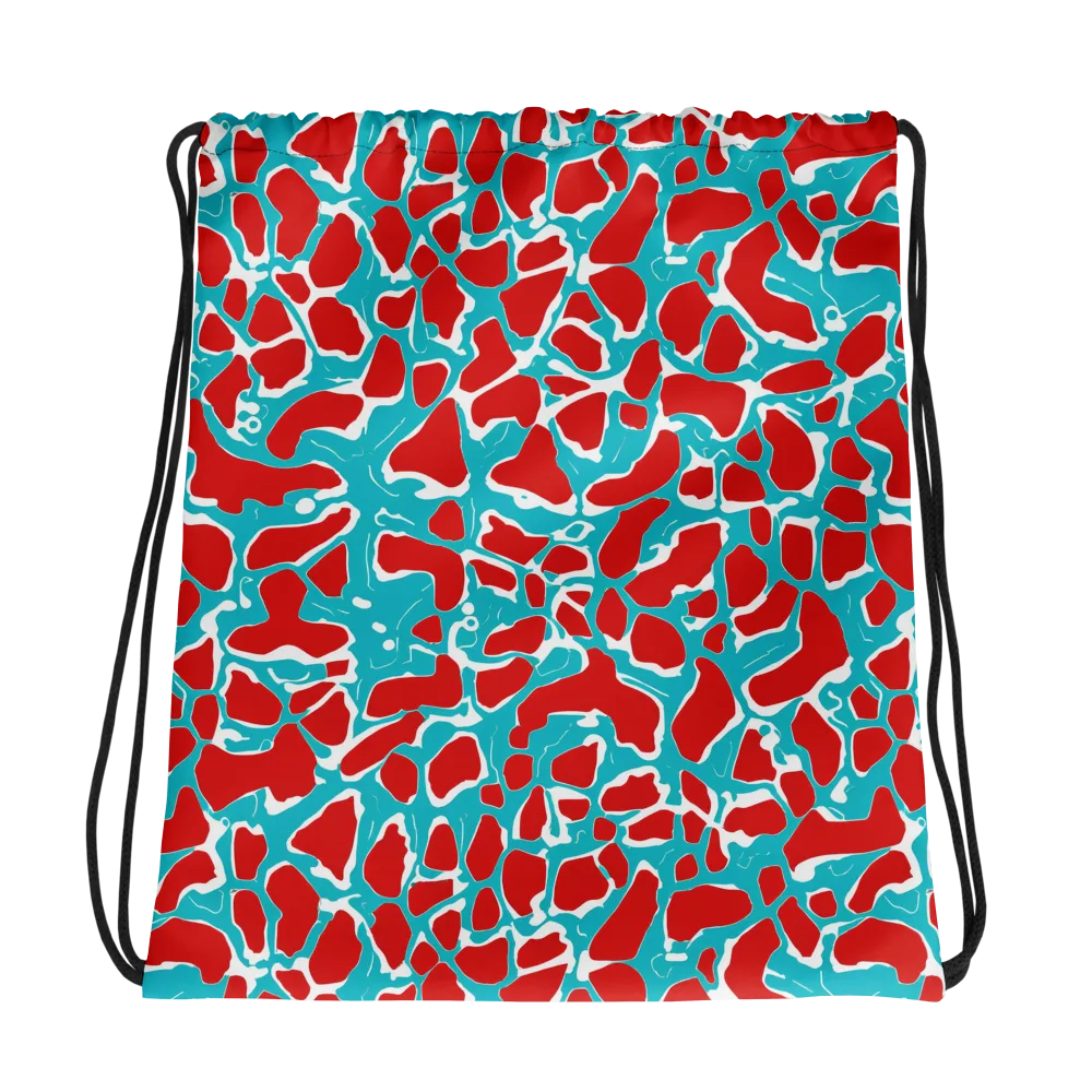 Turquoise Rapture on Drawstring Bag — Photo