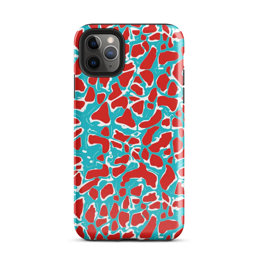 Turquoise Rapture on Tough Case for iPhone® — Front