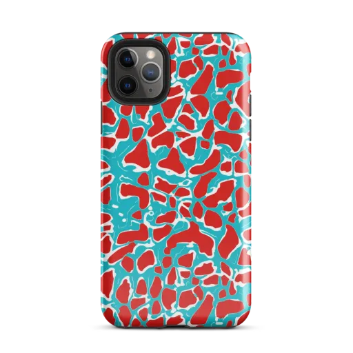 Turquoise Rapture on a Tough Case for iPhone®