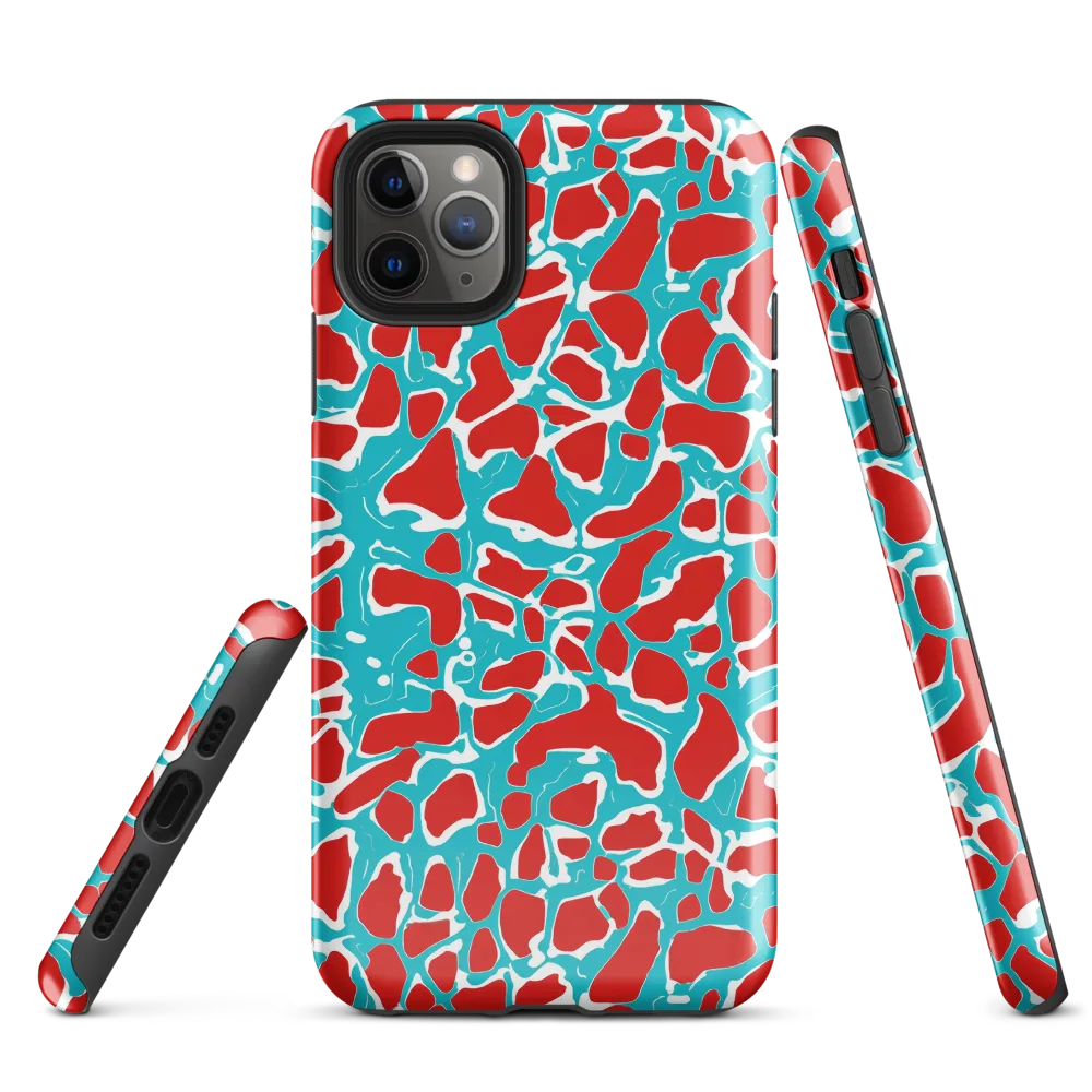 Turquoise Rapture on Tough Case for iPhone® — Front