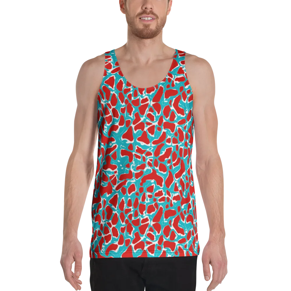Turquoise Rapture on Men's Tank Top — Front
