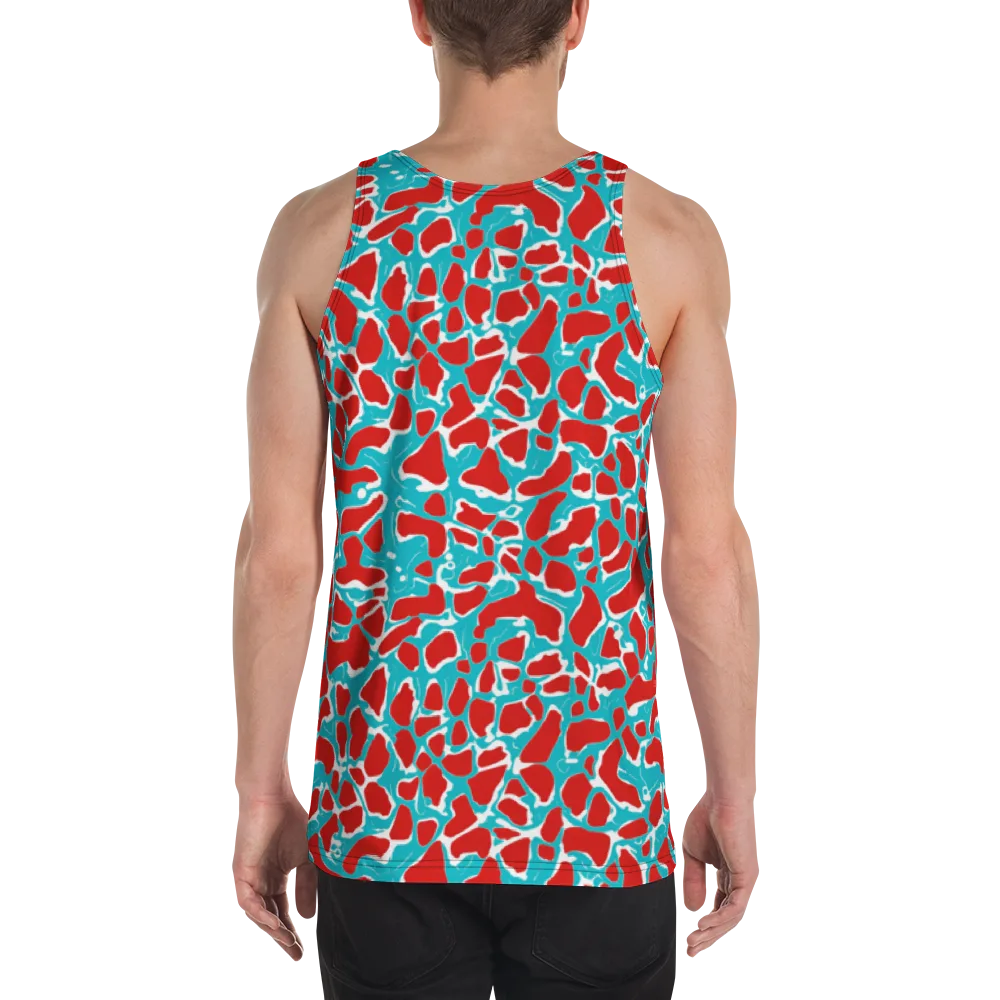 Turquoise Rapture on Men's Tank Top — Back
